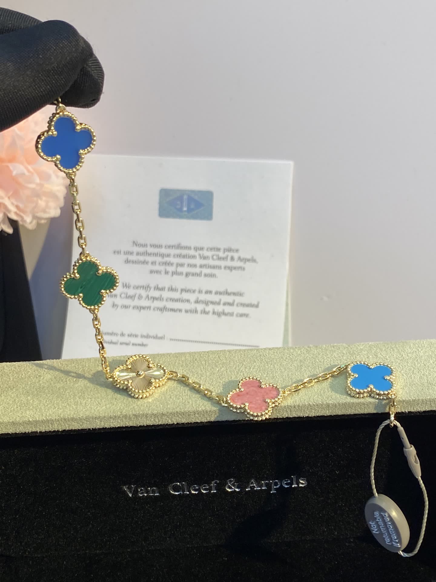 Van Cleef & Arpels Alhambra Multicolor Enamel Bracelet